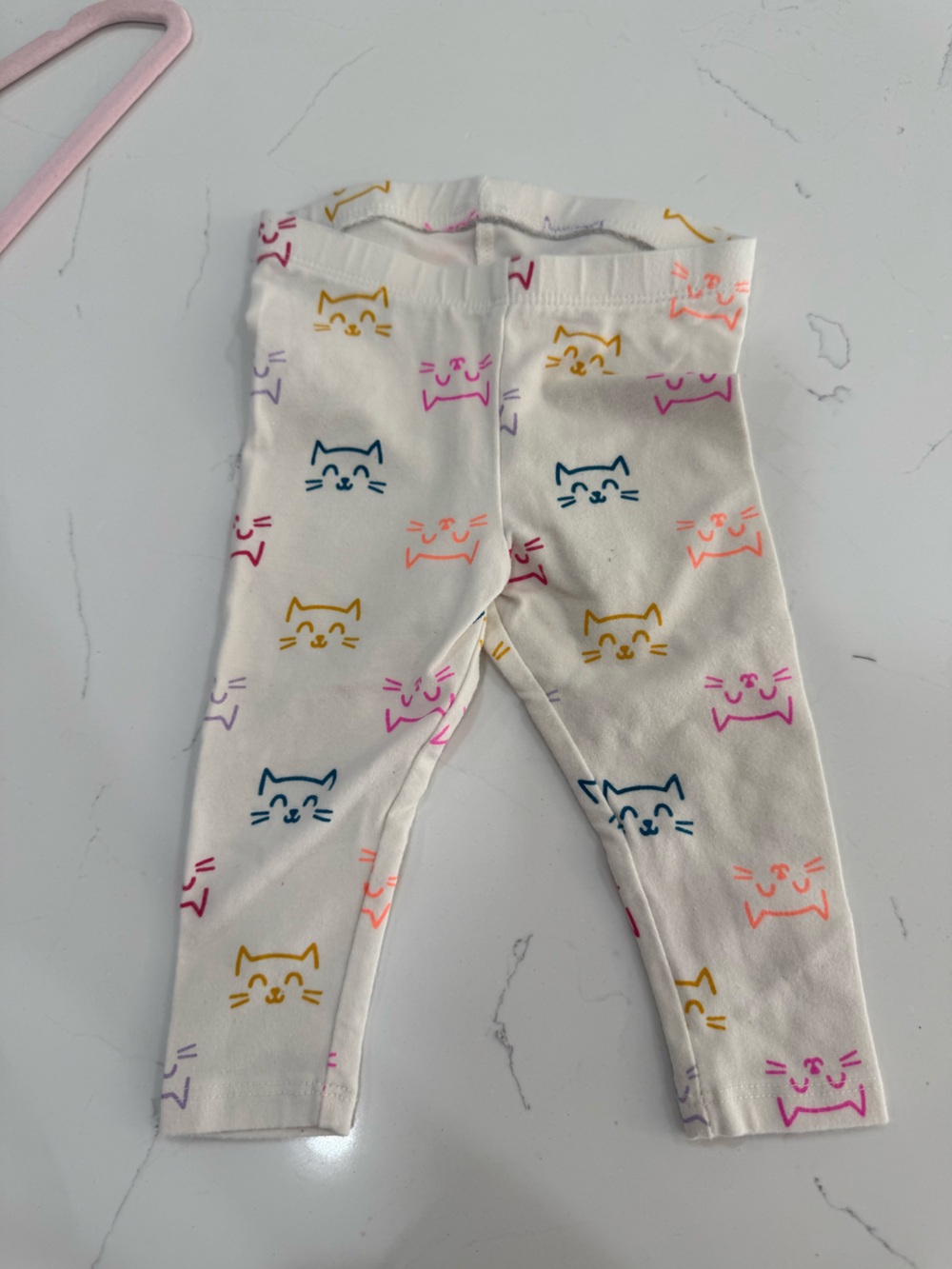 Cat & Jack Baby Girl White Cat Print Leggings | Girls Leggings | Cute & Comfy